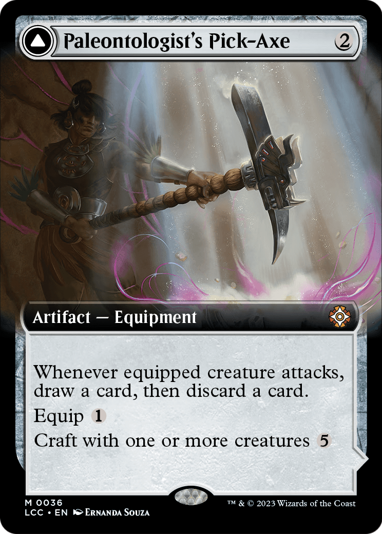 Paleontologist's Pick-Axe (Extended Art) (LCC-036) - The Lost Caverns of Ixalan Commander: (Extended Art) Foil