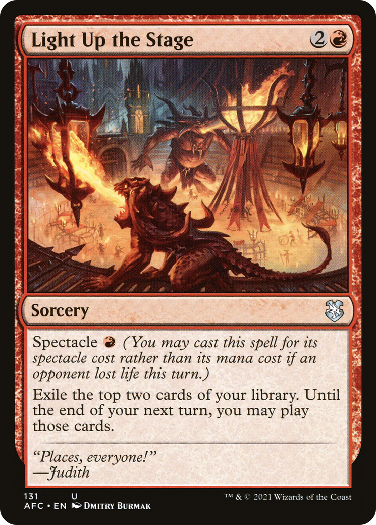 Light Up the Stage (AFC-131) - Forgotten Realms Commander