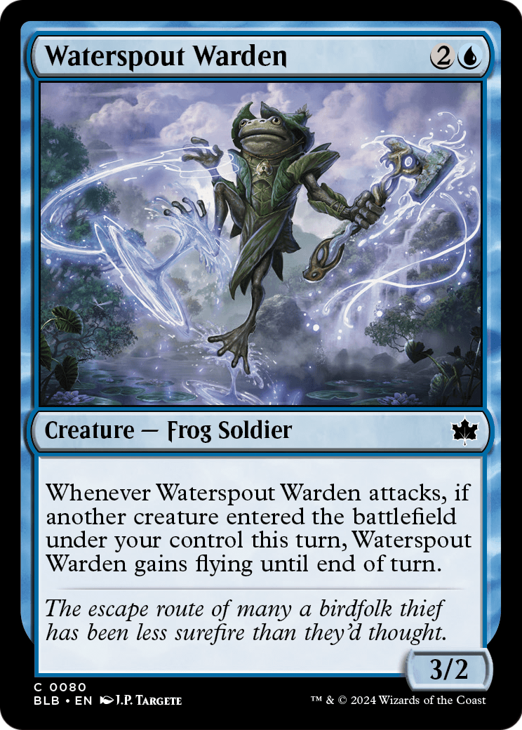 Waterspout Warden (BLB-080) - Bloomburrow Foil