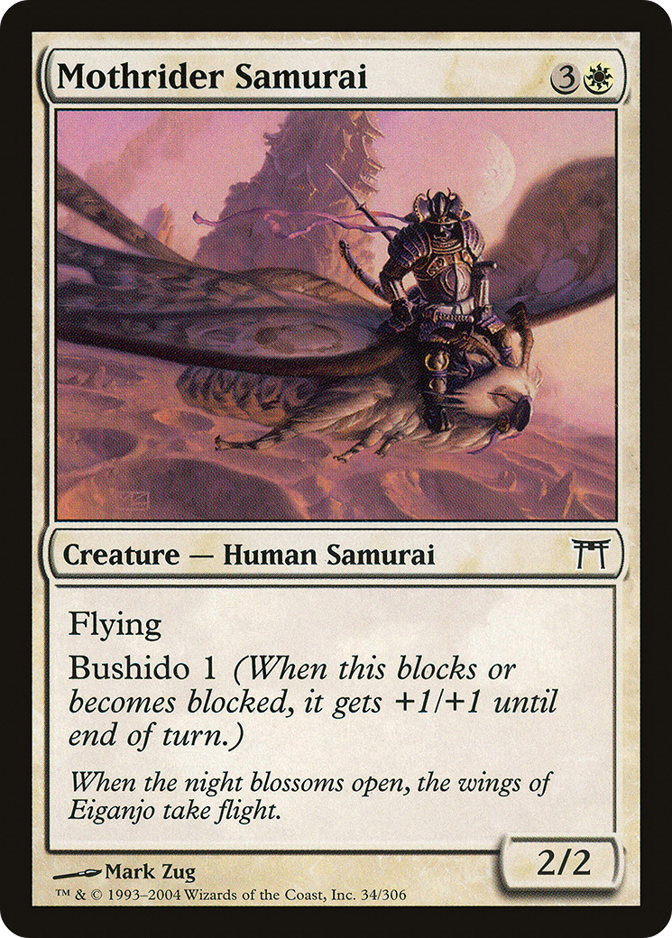 Mothrider Samurai (CHK-034) - Champions of Kamigawa Foil