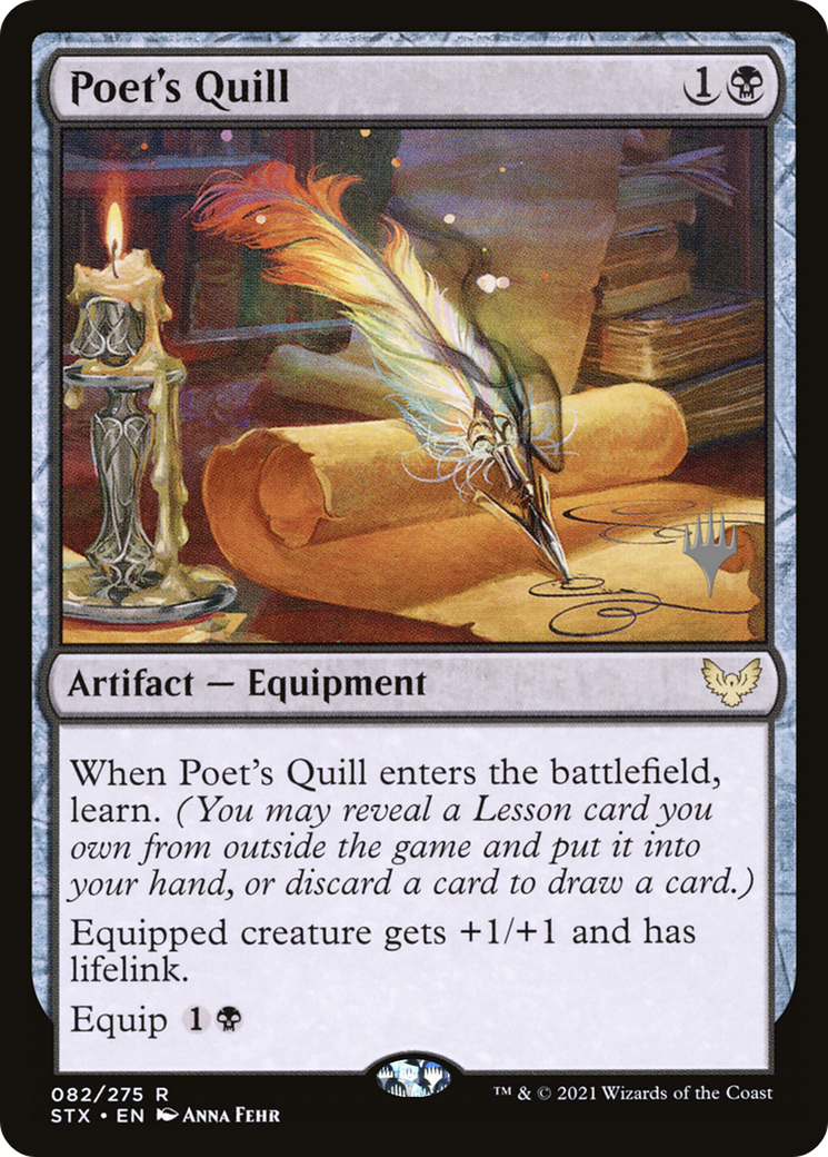 Poet's Quill (PPSTX-082) - Strixhaven: School of Mages Promos