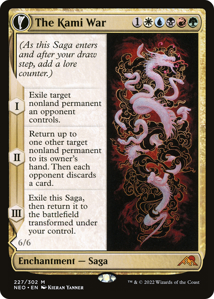 The Kami War (NEO-227) - Kamigawa: Neon Dynasty: (fandfc, enchantment)