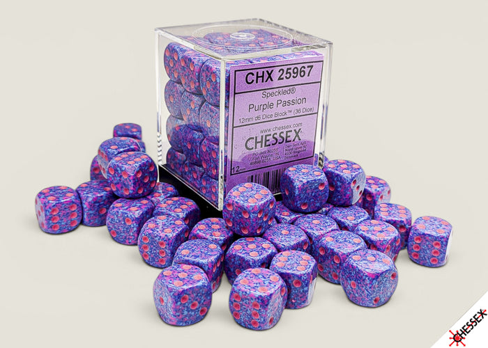 Chessex Dados d6 - Set 36 Purple passion