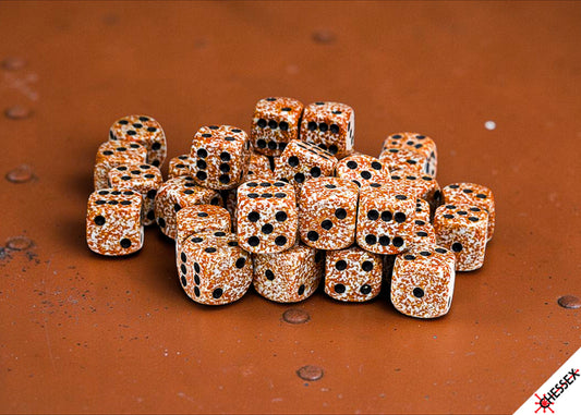 Chessex Dados d6 - Set 36 Rust