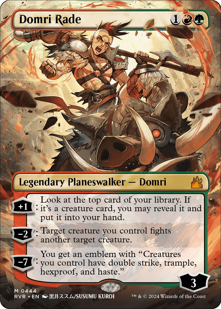 Domri Rade (Anime Borderless) (RVR-444) - Ravnica Remastered
