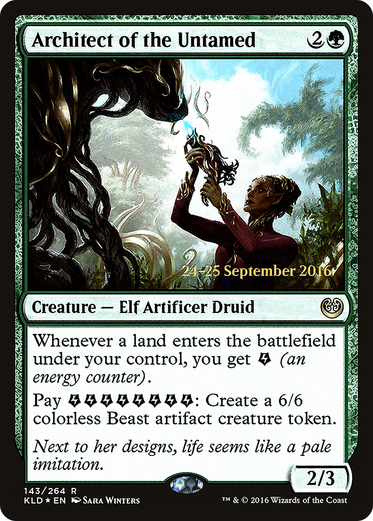 Architect of the Untamed (PRE-143S) - Kaladesh Promos Foil
