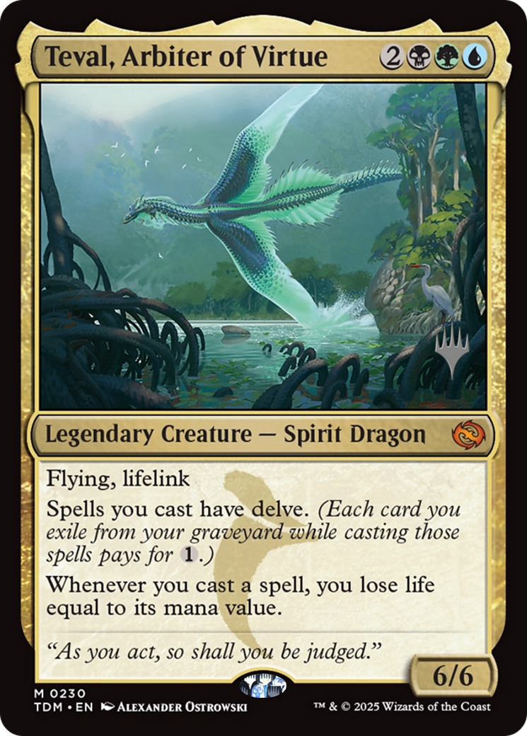 Teval, Arbiter of Virtue (PPTDM-230) - Promo Pack: Tarkir: Dragonstorm
