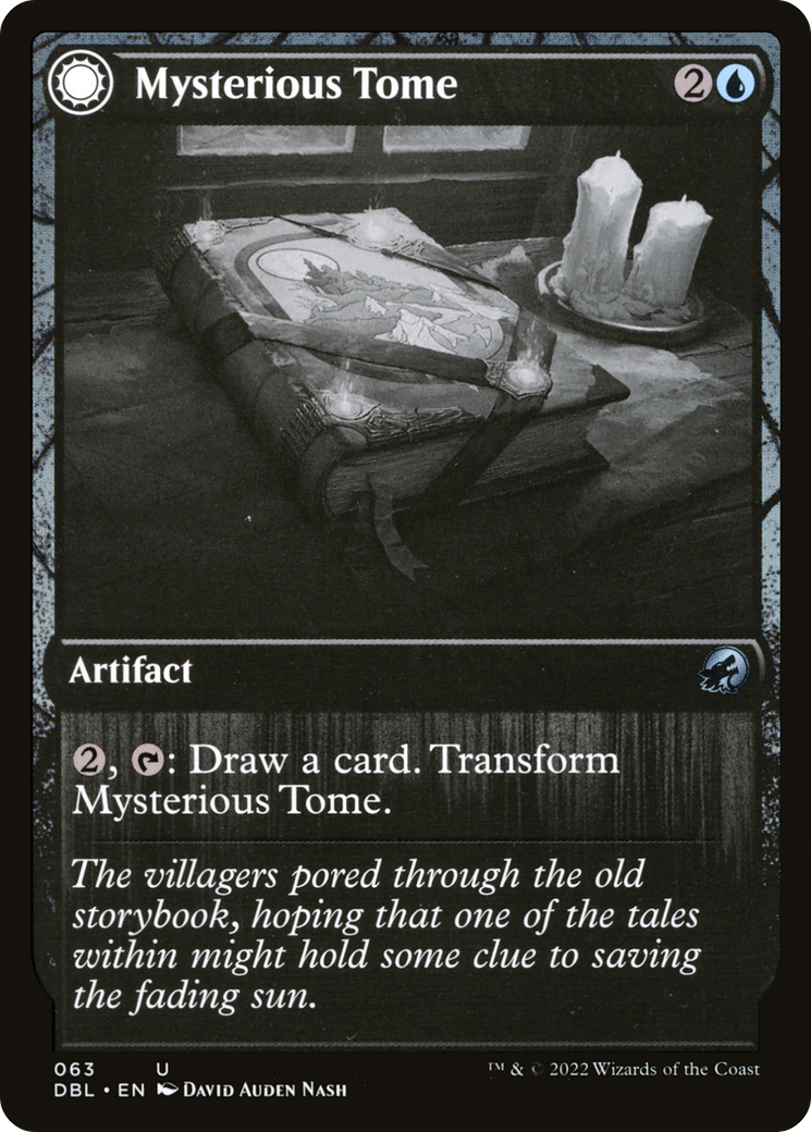 Mysterious Tome (DBL-063) - Innistrad: Double Feature: (Double Faced Transform) Foil