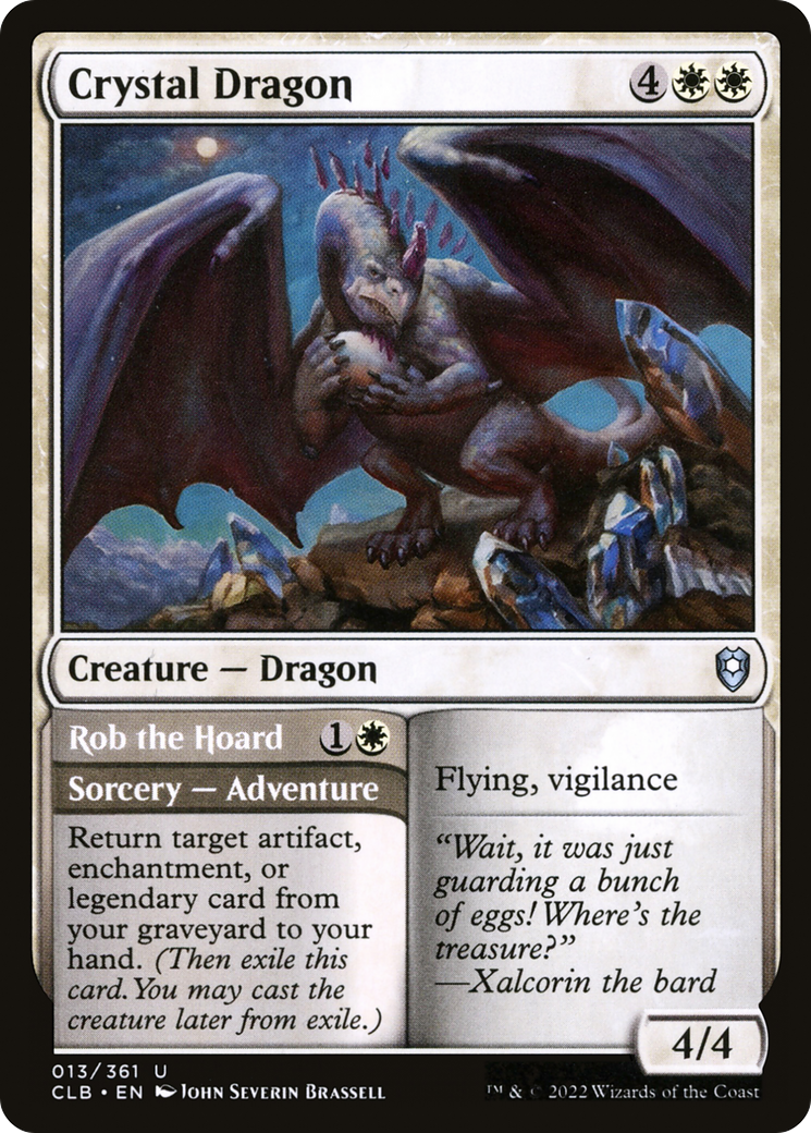 Crystal Dragon (CLB-013) - Commander Legends: Battle for Baldur's Gate Foil