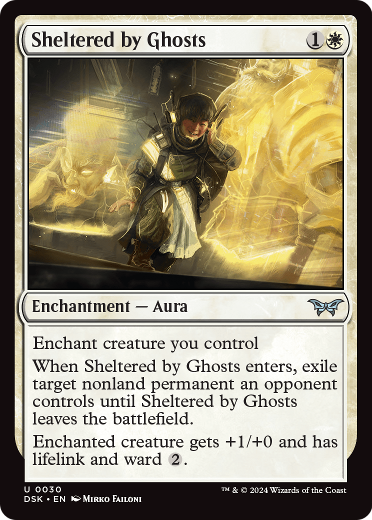 Sheltered by Ghosts (DSK-030) - Duskmourn: House of Horror Foil