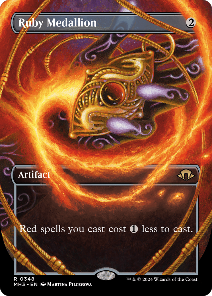 Ruby Medallion (Borderless) (MH3-348) - Modern Horizons 3 Foil