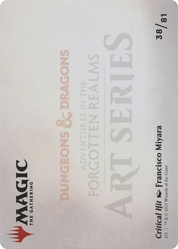 Critical Hit // Critical Hit (AAFR-038) - Adventures in the Forgotten Realms Art Series (Borderless) Foil