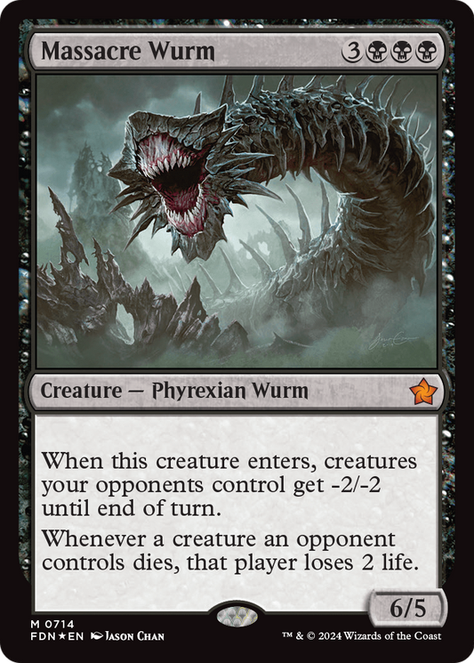 Massacre Wurm (0714) (FDN-714) - Foundations Foil