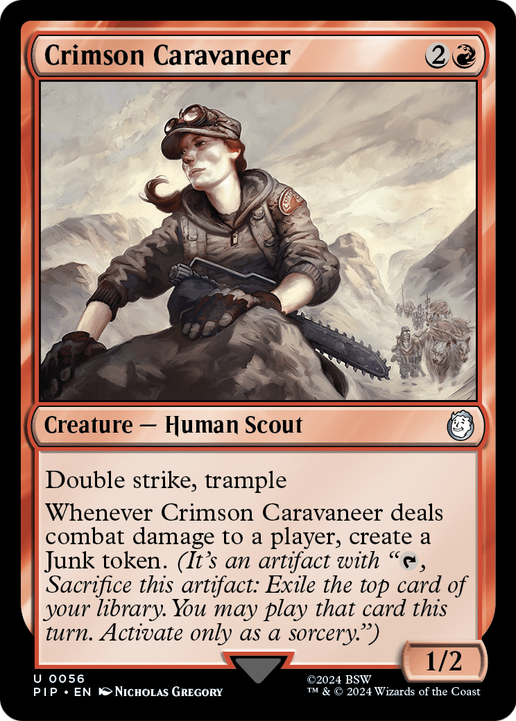 Crimson Caravaneer (PIP-056) - Fallout Foil