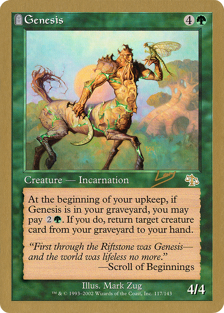 Genesis - 2002 Raphael Levy (JUD) (WCD-RL117) - World Championship Decks 2002: (tombstone)