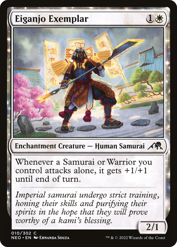 Eiganjo Exemplar (NEO-010) - Kamigawa: Neon Dynasty: (enchantment)
