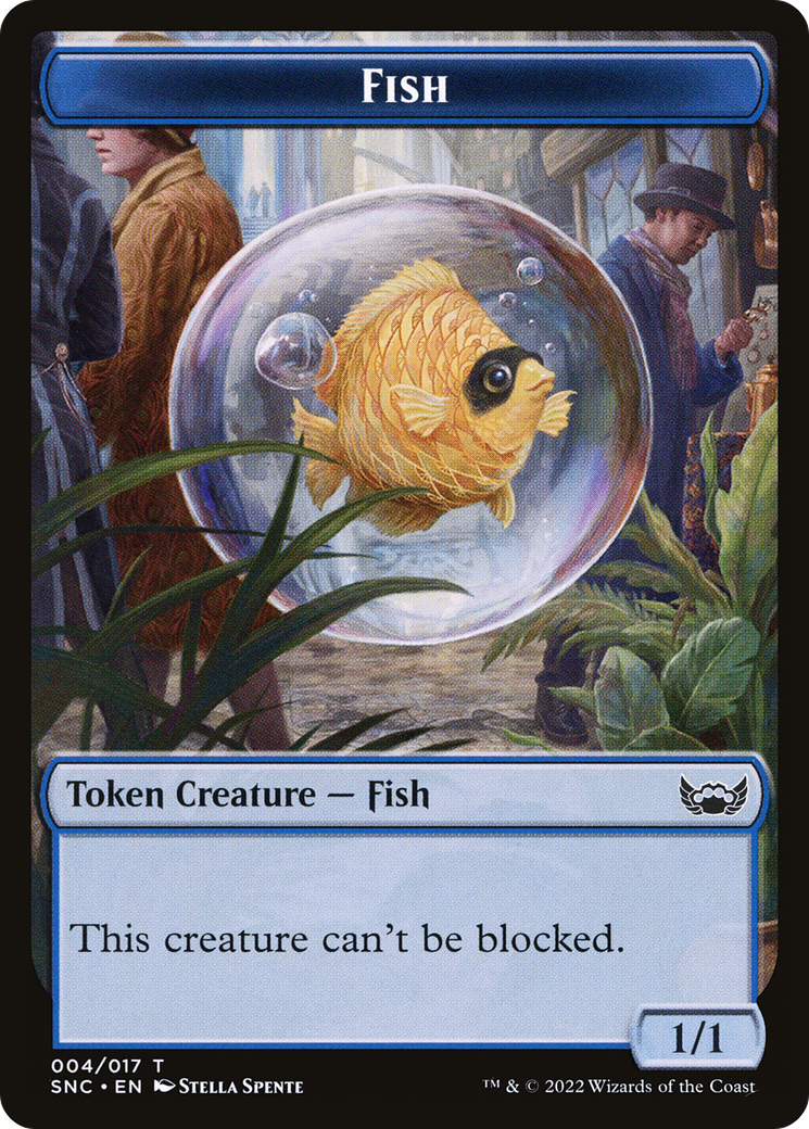 Fish (TSNC-004) - Streets of New Capenna Tokens Foil