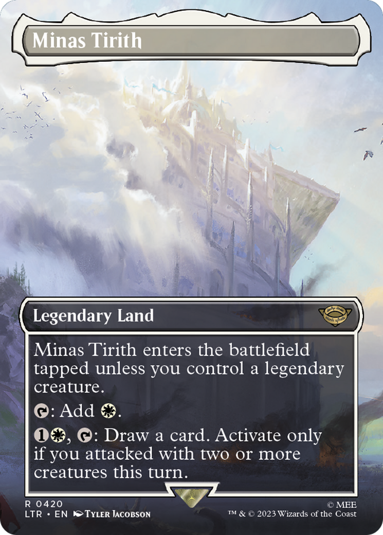 Minas Tirith (0420) (Borderless) (LTR-420) - The Lord of the Rings: Tales of Middle-earth Foil