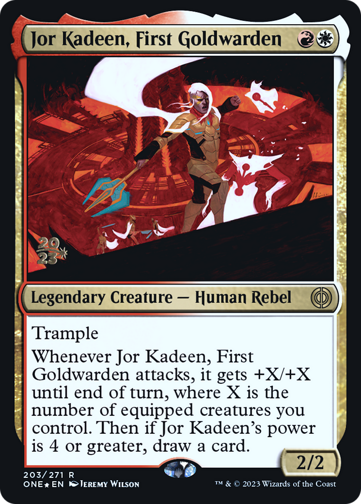 Jor Kadeen, First Goldwarden (PRE-203) - Phyrexia: All Will Be One Promos Foil