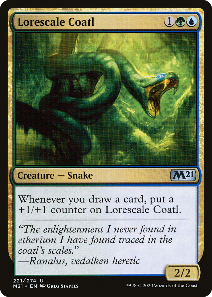 Lorescale Coatl (M21-221) - Core Set 2021