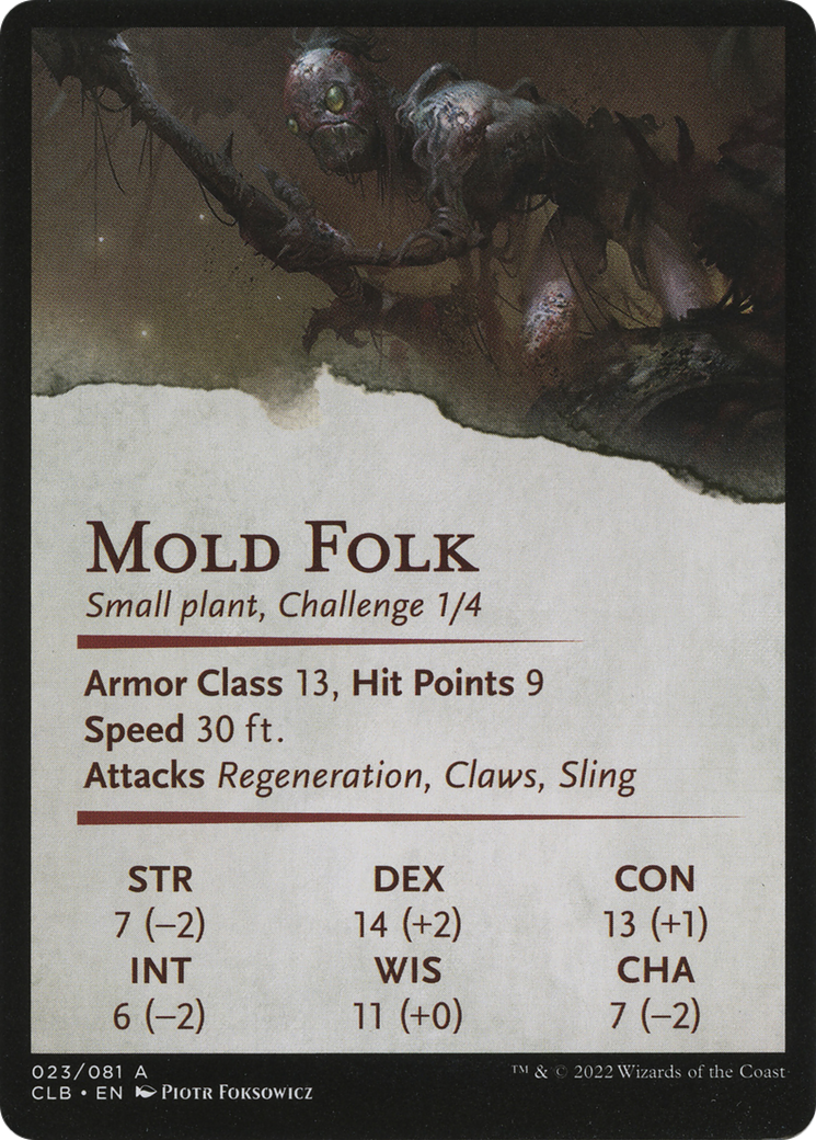 Mold Folk // Mold Folk (ACLB-023) - Battle for Baldur's Gate Art Series (Borderless)