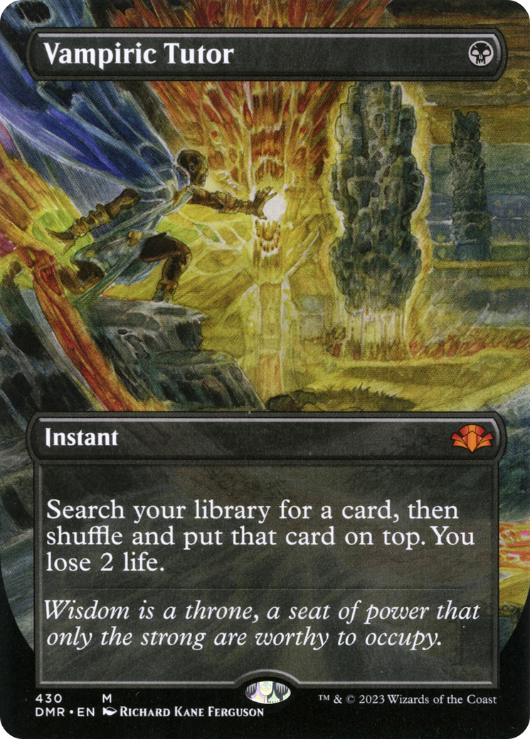 Vampiric Tutor (Borderless) (DMR-430) - Dominaria Remastered