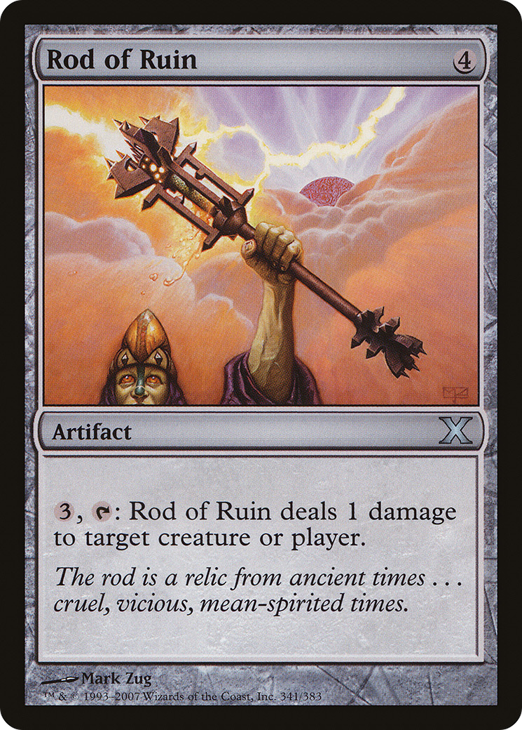 Rod of Ruin (10E-341) - Tenth Edition Foil