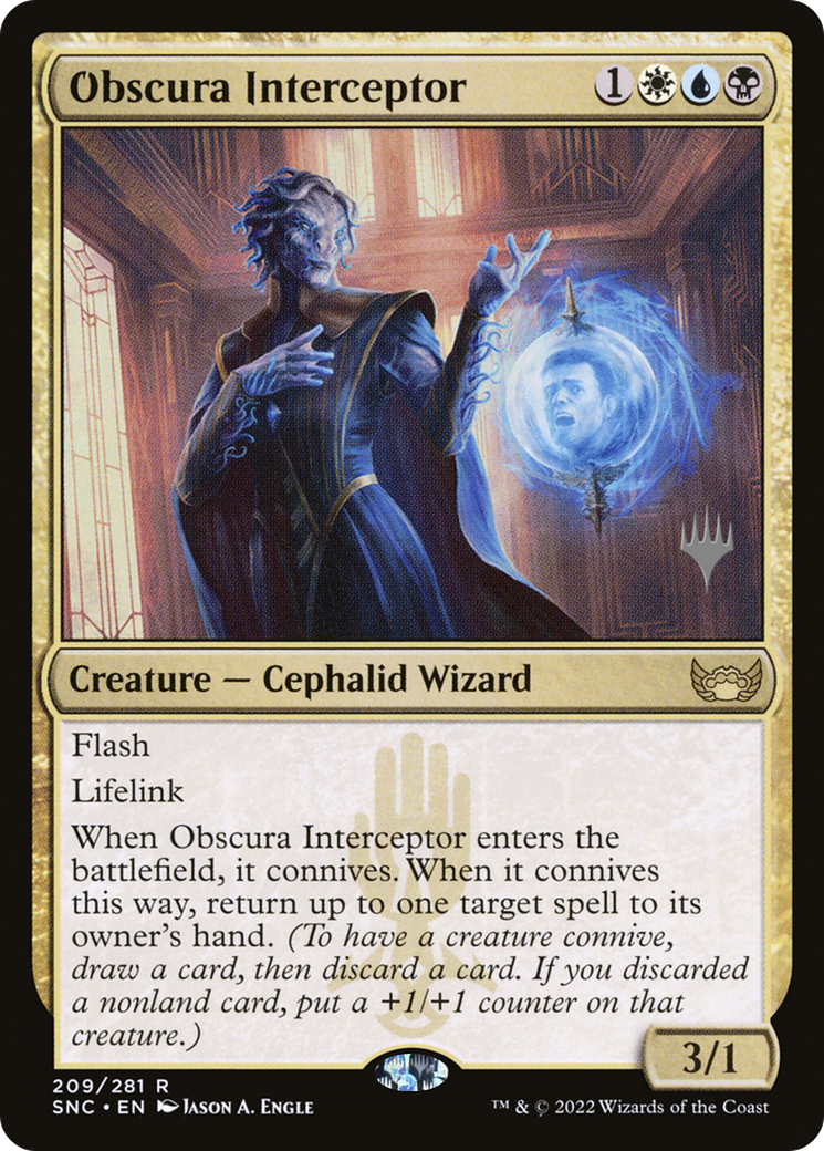 Obscura Interceptor (PPSNC-209) - Streets of New Capenna Promos