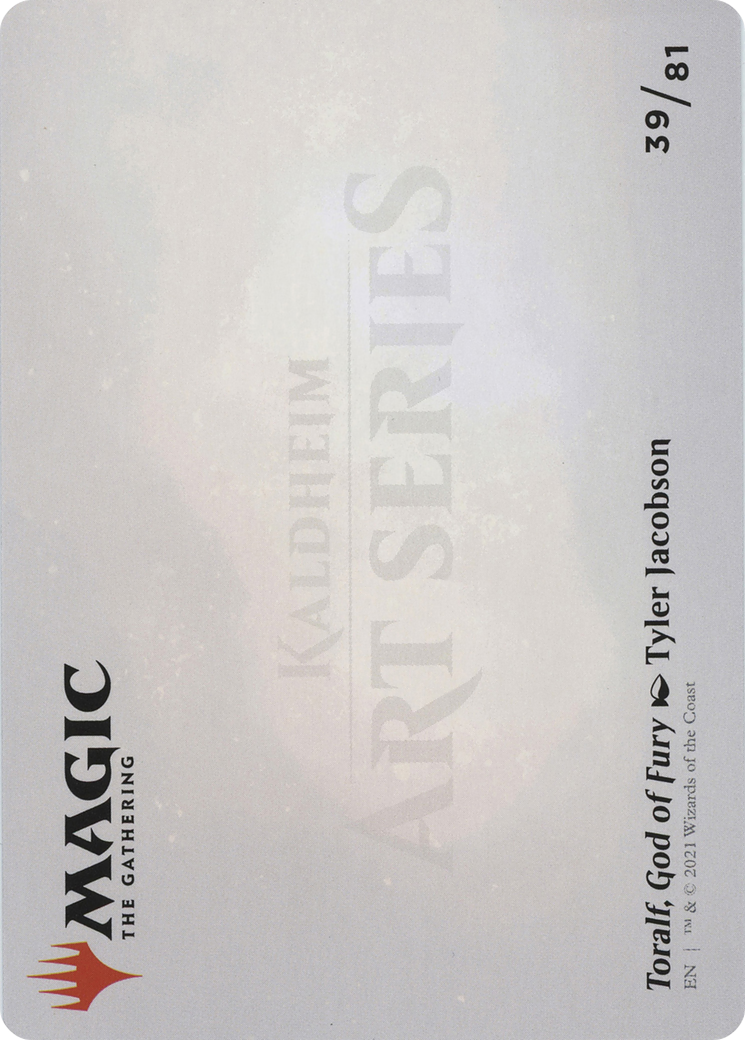 Toralf, God of Fury // Toralf, God of Fury (ASKHM-039) - Art Series: Kaldheim (Borderless) Foil