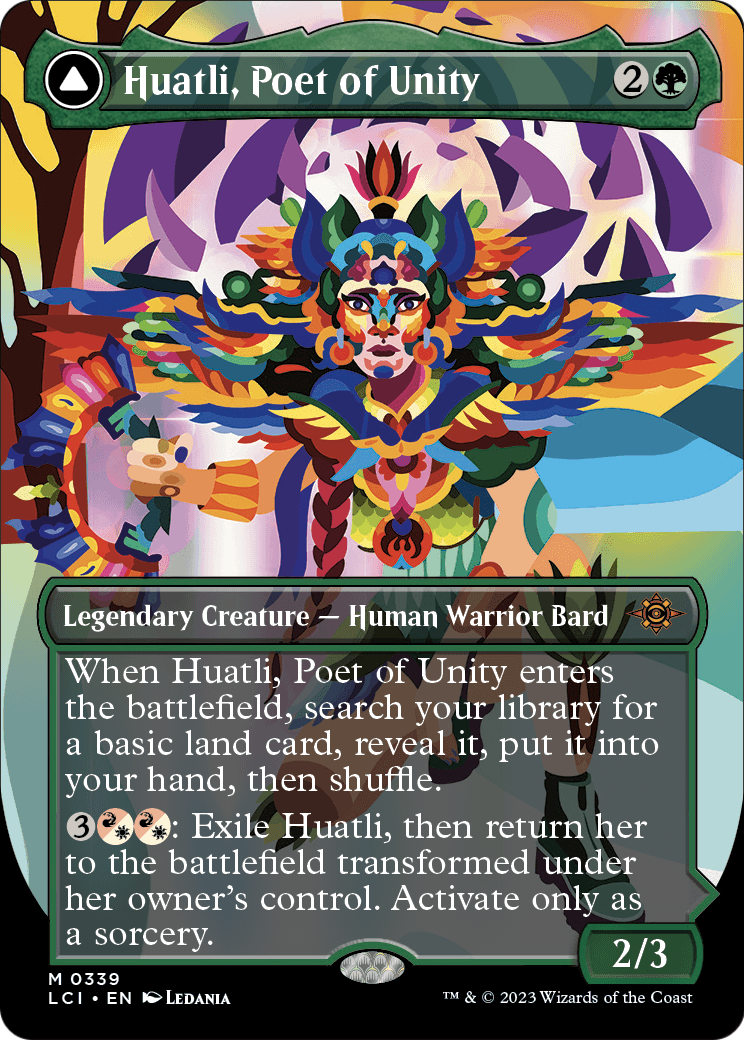Huatli, Poet of Unity (Borderless) (LCI-339) - The Lost Caverns of Ixalan Foil
