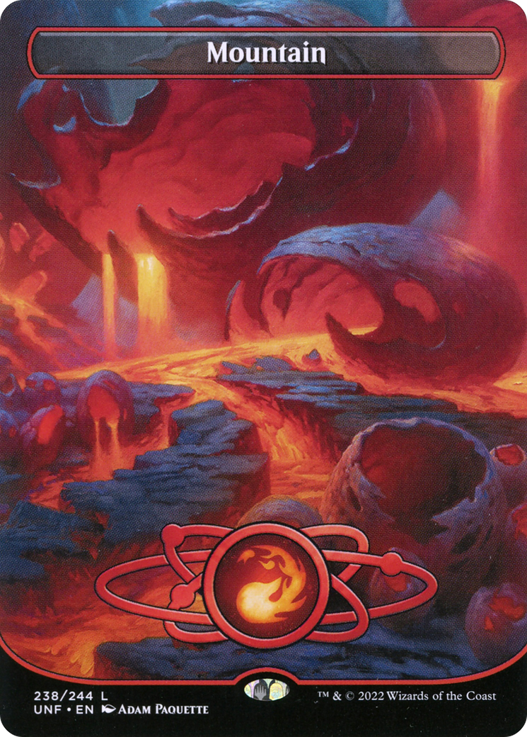 Mountain (238) (Borderless) (UNF-238) - Unfinity Foil