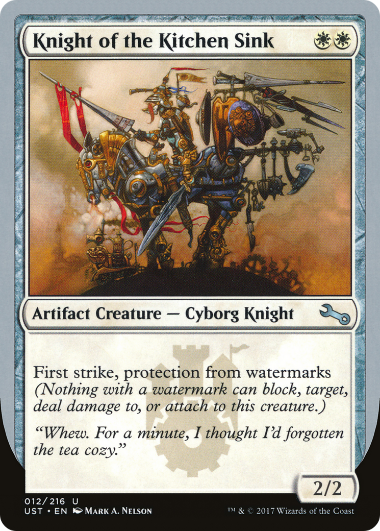 Knight of the Kitchen Sink (F) (UST-12F) - Unstable Foil