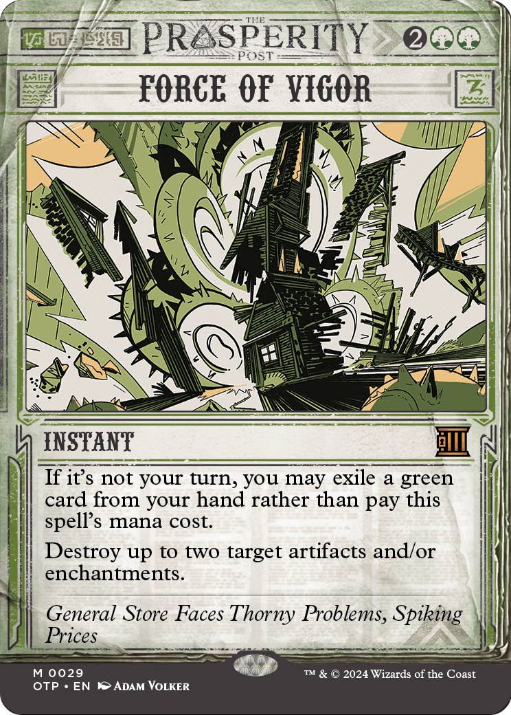 Force of Vigor (OTP-029) - Breaking News: (Showcase) (Borderless)