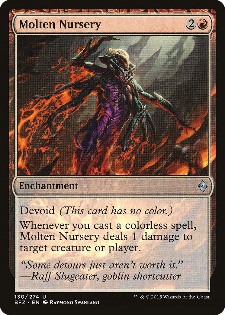 Molten Nursery (BFZ-130) - Battle for Zendikar: (devoid)