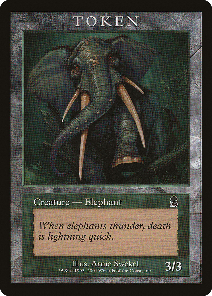 Elephant Token (ODY) (MPRP-) - Magic Player Rewards 2002