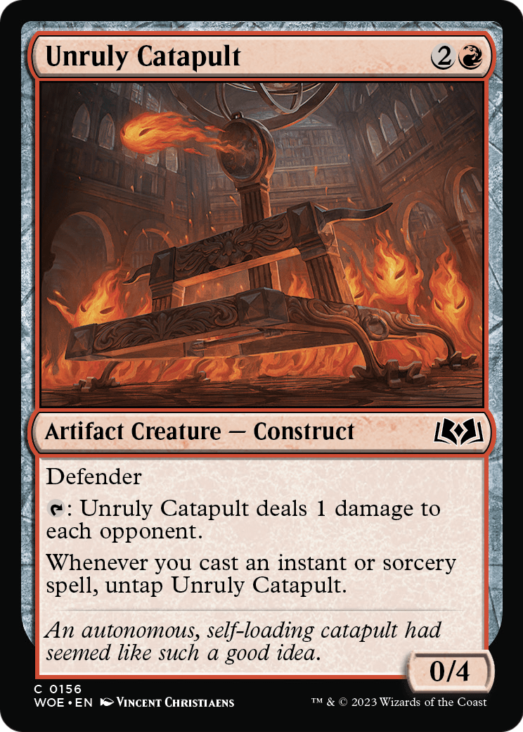 Unruly Catapult (WOE-156) - Wilds of Eldraine Foil