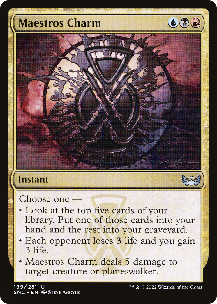 Maestros Charm (SNC-199) - Streets of New Capenna Foil