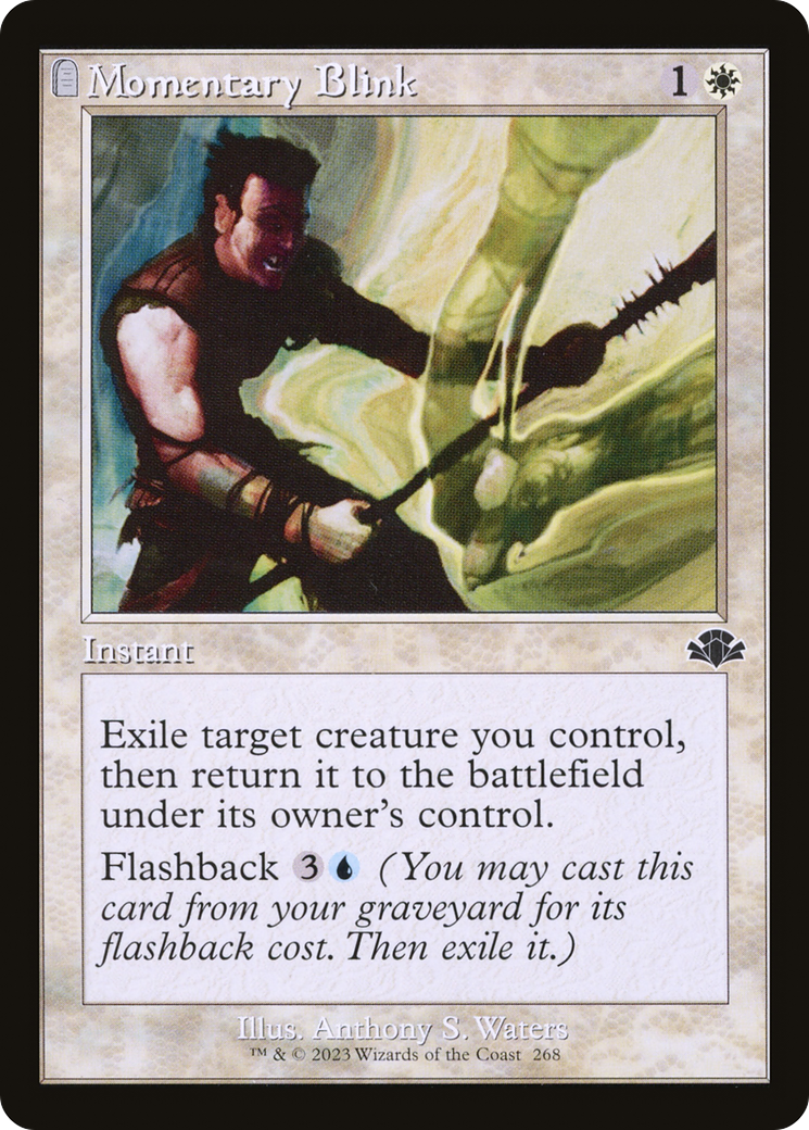 Momentary Blink (Retro Frame) (DMR-268) - Dominaria Remastered: (tombstone)