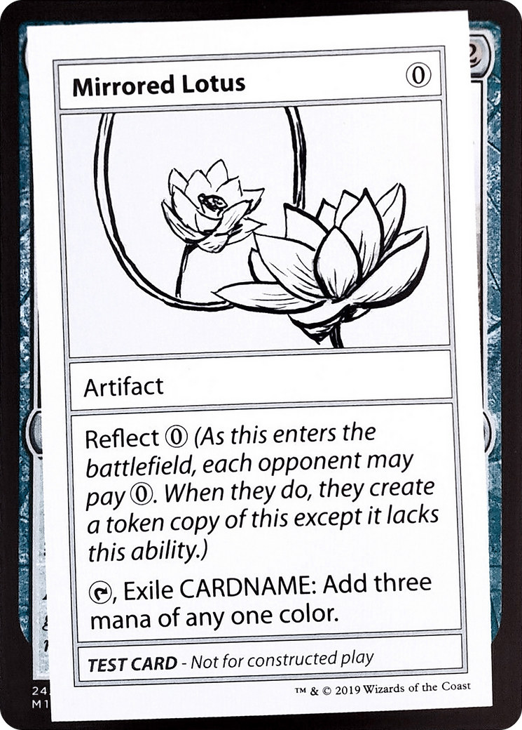 Mirrored Lotus (No PW Symbol) (CMB1-) - Mystery Booster Playtest Cards 2021