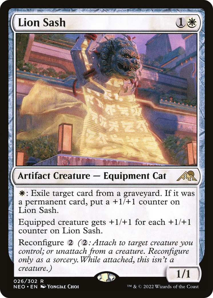 Lion Sash (NEO-026) - Kamigawa: Neon Dynasty Foil