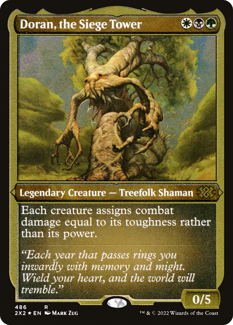 Doran, the Siege Tower (Foil Etched) (2X2-486) - Double Masters 2022 Foil