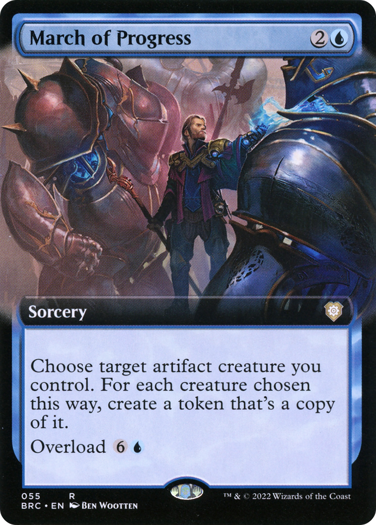 March of Progress (Extended Art) (BRC-055) - The Brothers' War Commander: (Extended Art)
