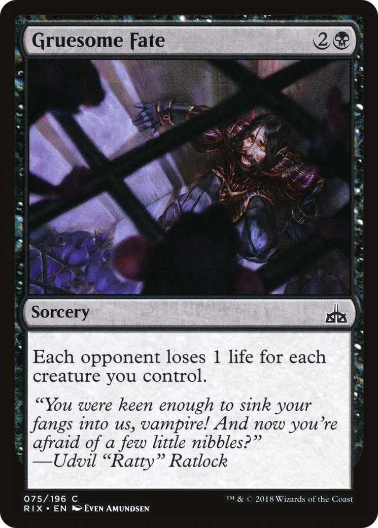 Gruesome Fate (RIX-075) - Rivals of Ixalan Foil