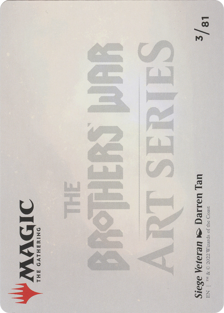 Siege Veteran // Siege Veteran (ABRO-003) - The Brothers' War Art Series (Borderless) Foil