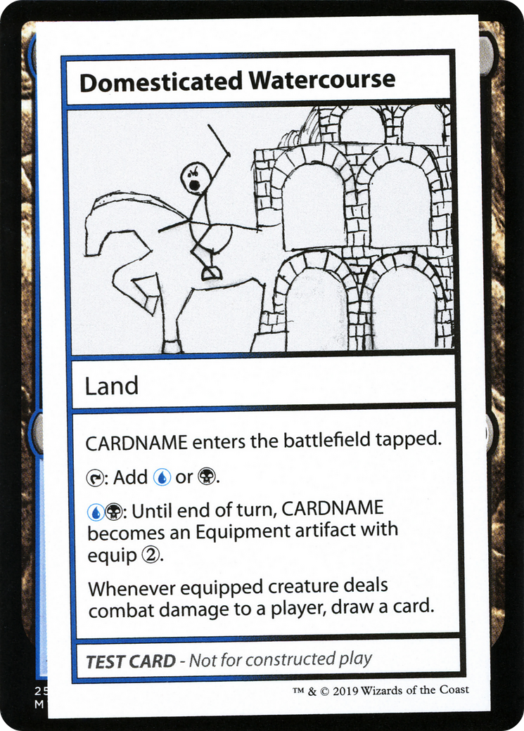 Domesticated Watercourse (No PW Symbol) (CMB1-) - Mystery Booster Playtest Cards 2021