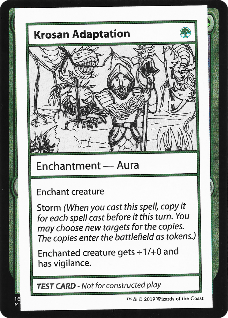 Krosan Adaptation (No PW Symbol) (CMB1-) - Mystery Booster Playtest Cards 2021
