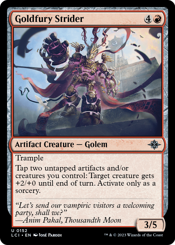 Goldfury Strider (LCI-152) - The Lost Caverns of Ixalan Foil