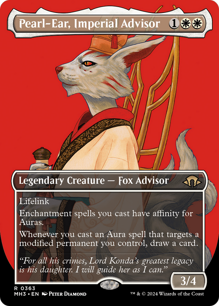 Pearl-Ear, Imperial Advisor (Borderless) (MH3-363) - Modern Horizons 3 Foil