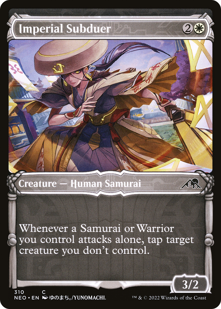 Imperial Subduer (Showcase) (NEO-310) - Kamigawa: Neon Dynasty: (Showcase) Foil