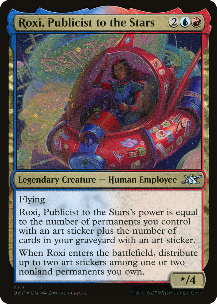 Roxi, Publicist to the Stars (Galaxy Foil) (UNF-463) - Unfinity Foil